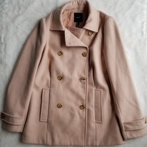 Forever 21 Pink Button Pea Coat